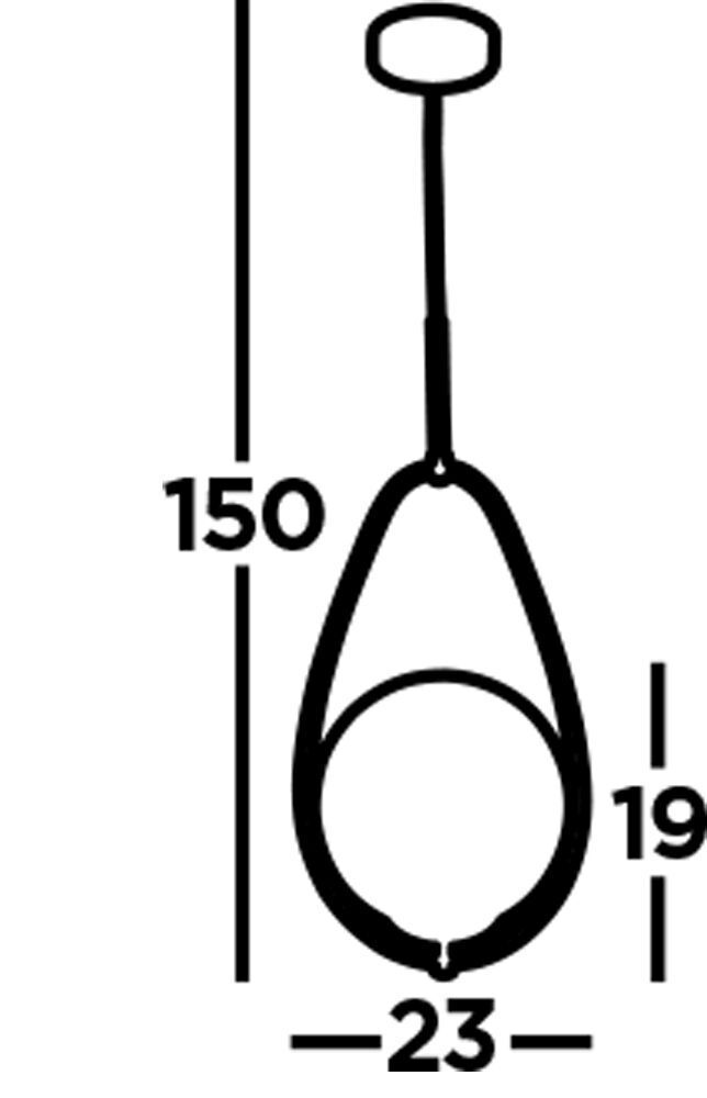 Suspension E27 en or blanc verre métal Art Nouveau