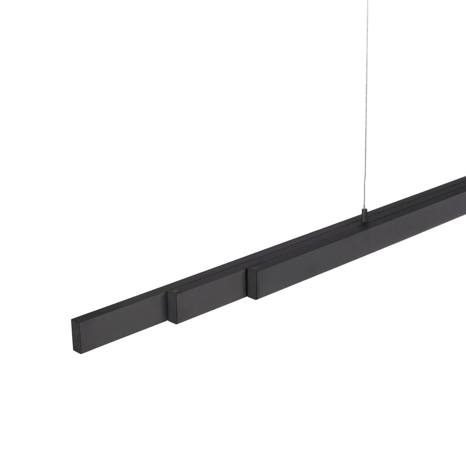 Suspension LED Anthracite Métal 13 W 165 cm allongée