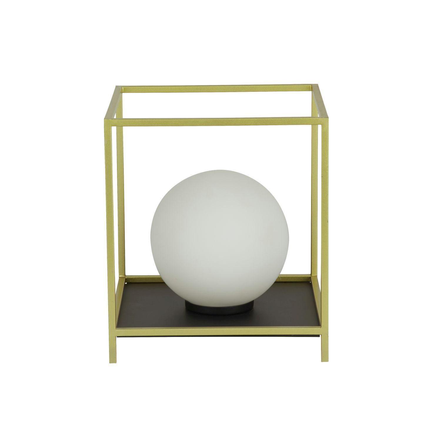 Lampe de table petite H : 20,5 cm en or blanc noir G9
