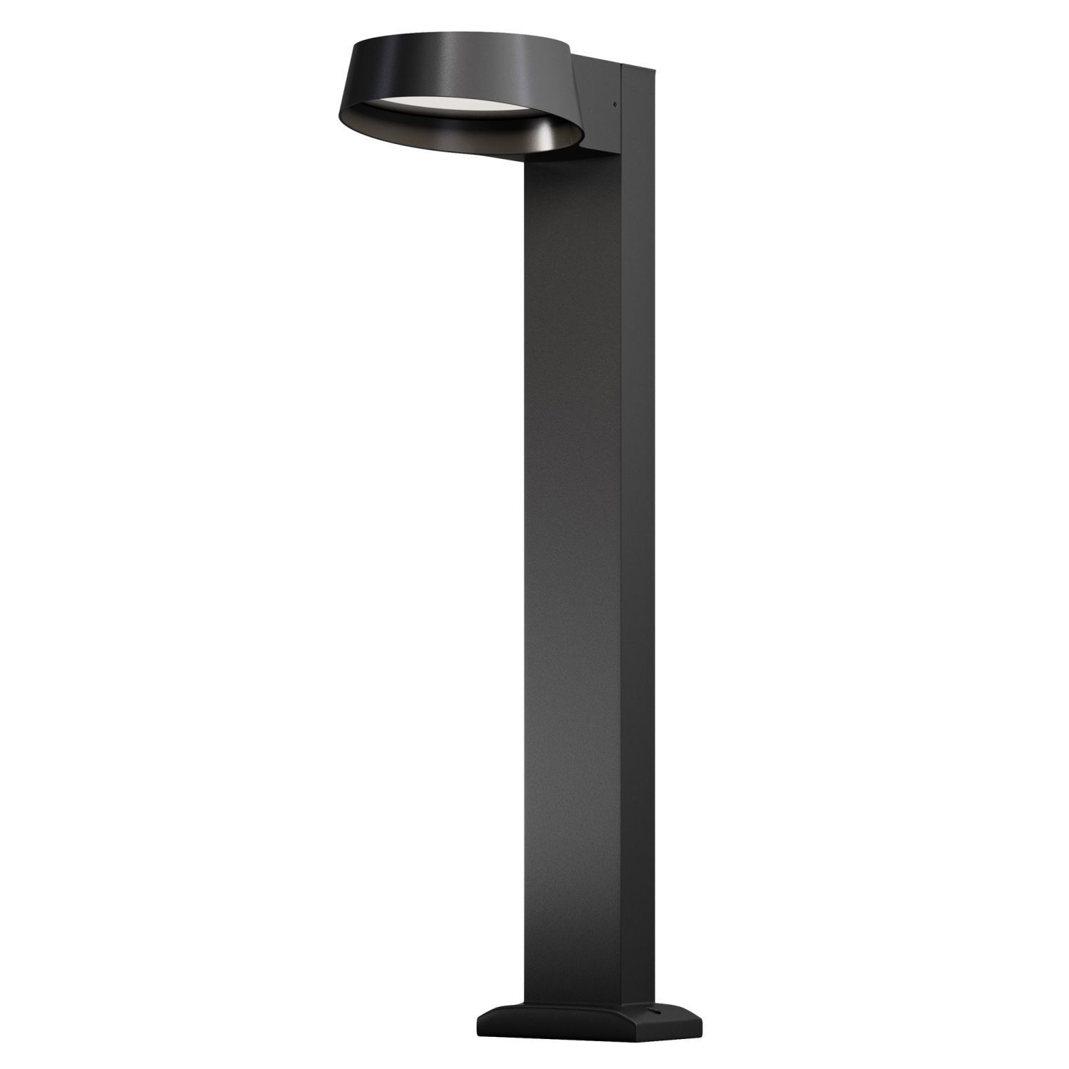 Lampe d'allée aluminium verre LED IP54 65 cm graphite URSA