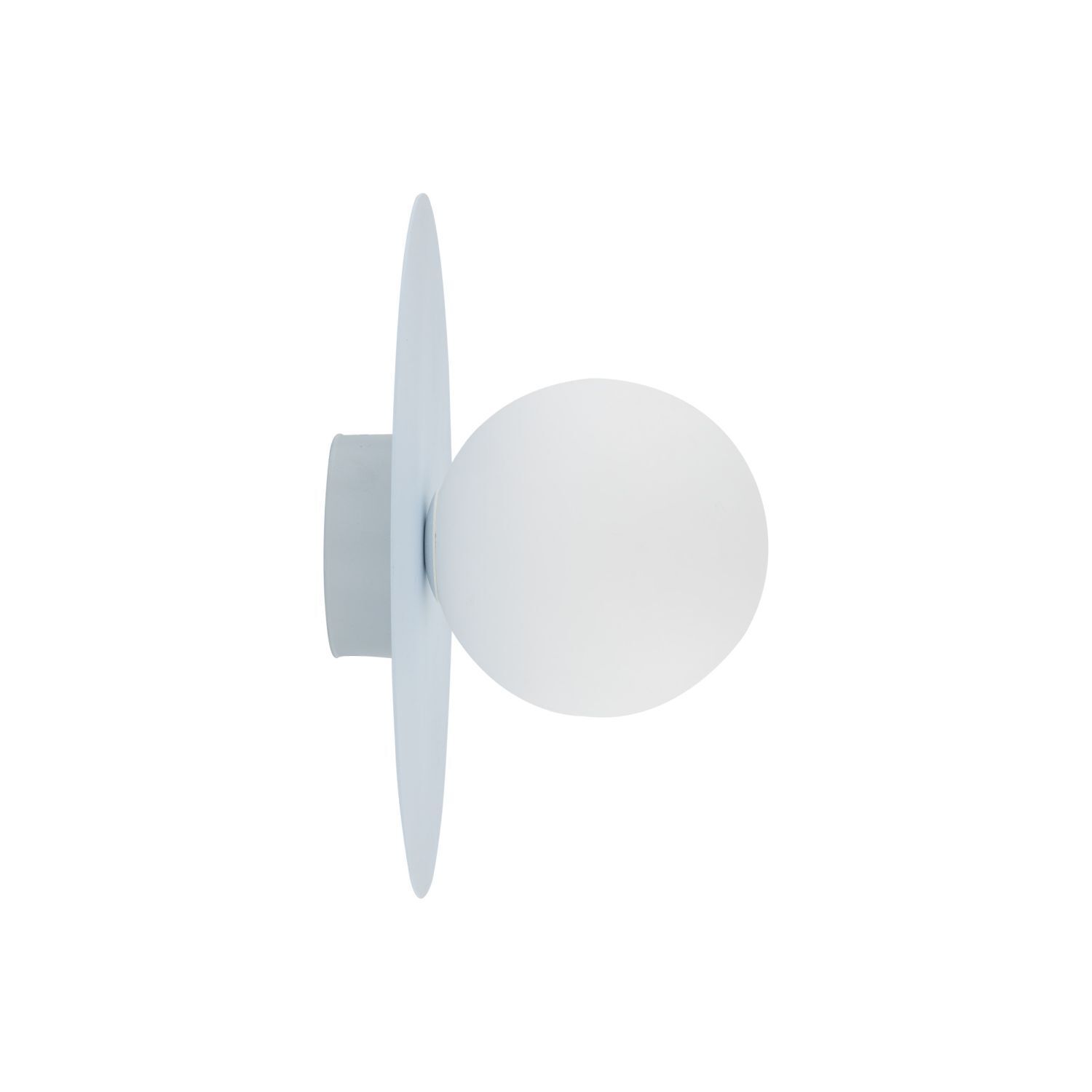 Lampe pour chambre d'enfant verre métal G9 ronde Ø 25 cm bleu clair blanc Leuchte