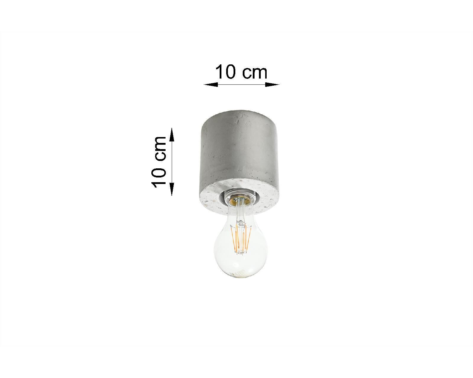 Lampe décorative en béton plafond H:10cm Moderne ronde JAZLEAN