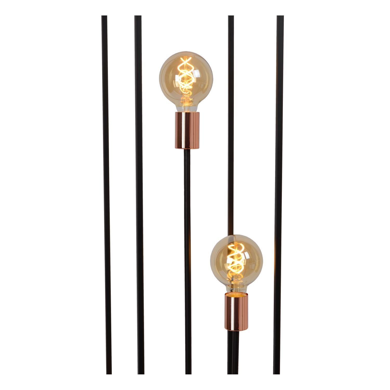 (not translated) lifting, lamp, globe, bulbs, black metal