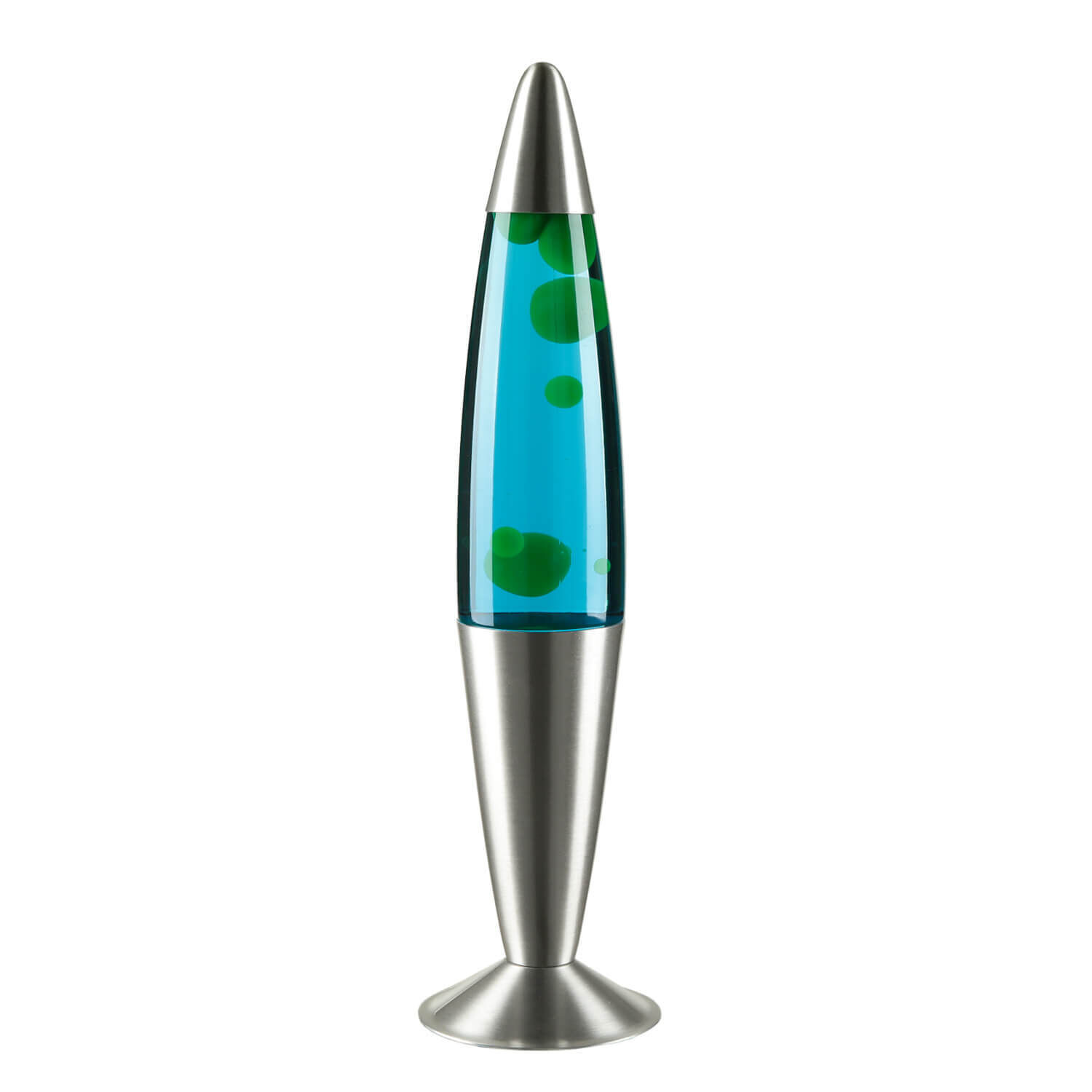 Lampe à lave multicolore Bleu Cire Vert JENNY 42cm de haut