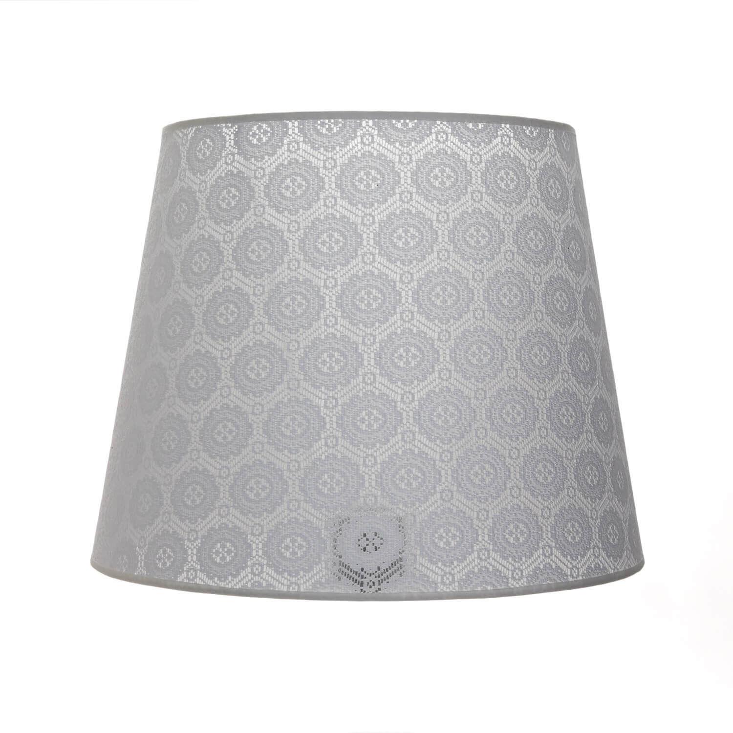 Abat-jour Gris Lampadaire E27 tissu crocheté