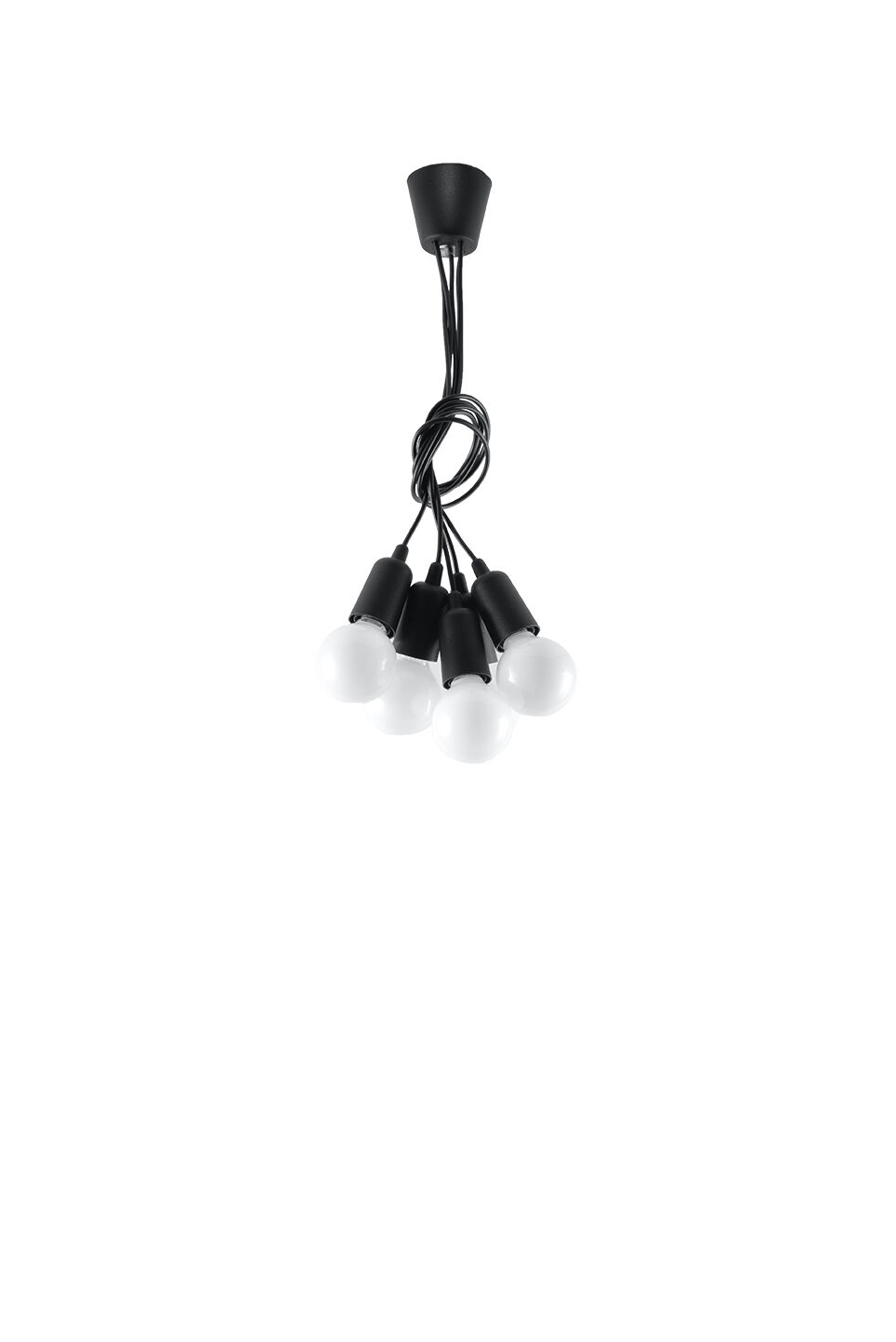 Suspension Noir réglable jusqu'à 90cm Rétro NESSA