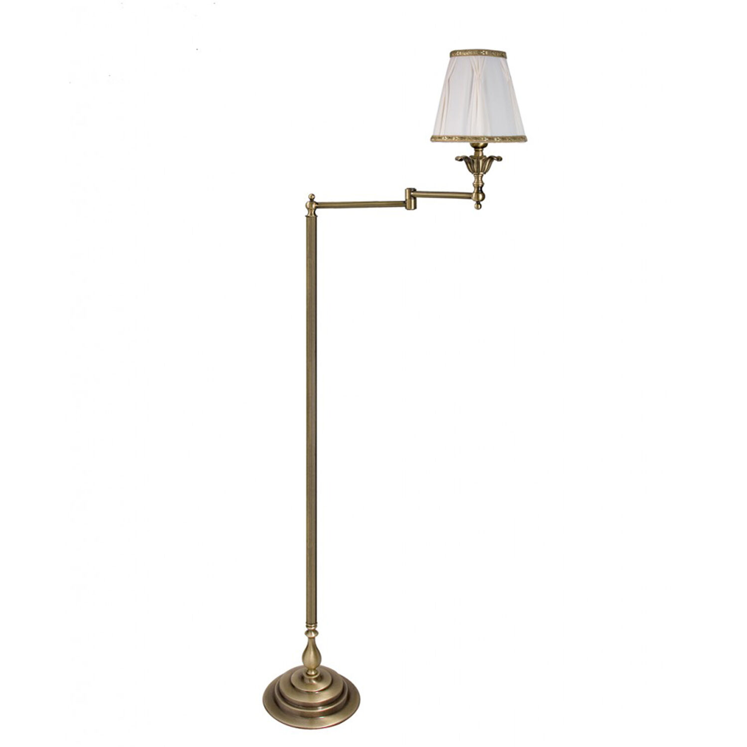 Lampadaire classique E14 London blanc