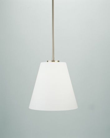 Lampe à suspendre Art Nouveau laiton verre en nickel E27 Ø24 cm