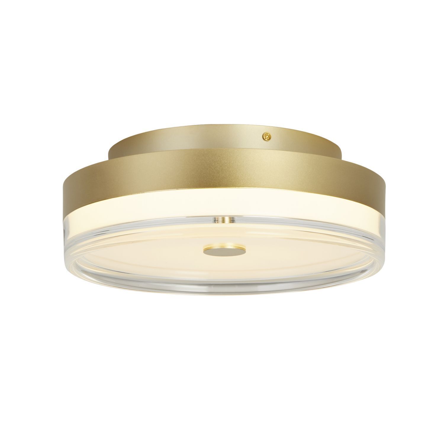 Plafonnier rond à LED en métal doré Ø40 cm 1850 lm