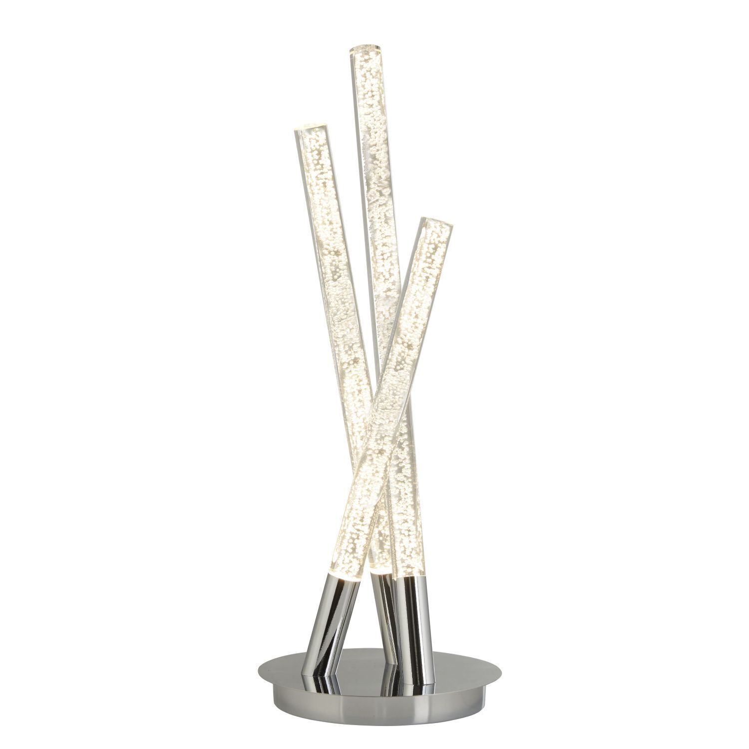 Lampe de table LED en chrome 43 cm 192 lm 3000 K blanc chaud