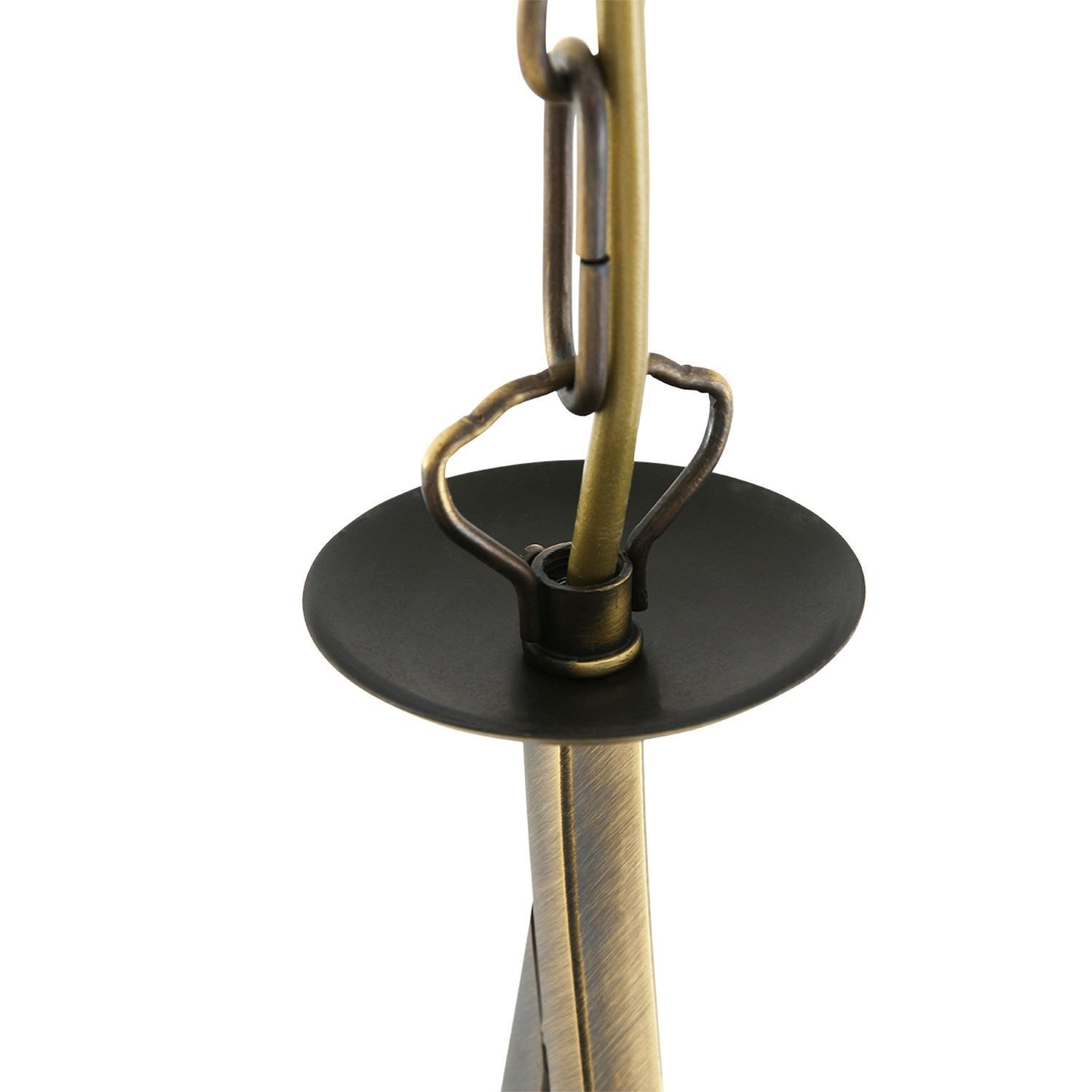 Suspension ronde verre métal Ø45 cm E27 confortable