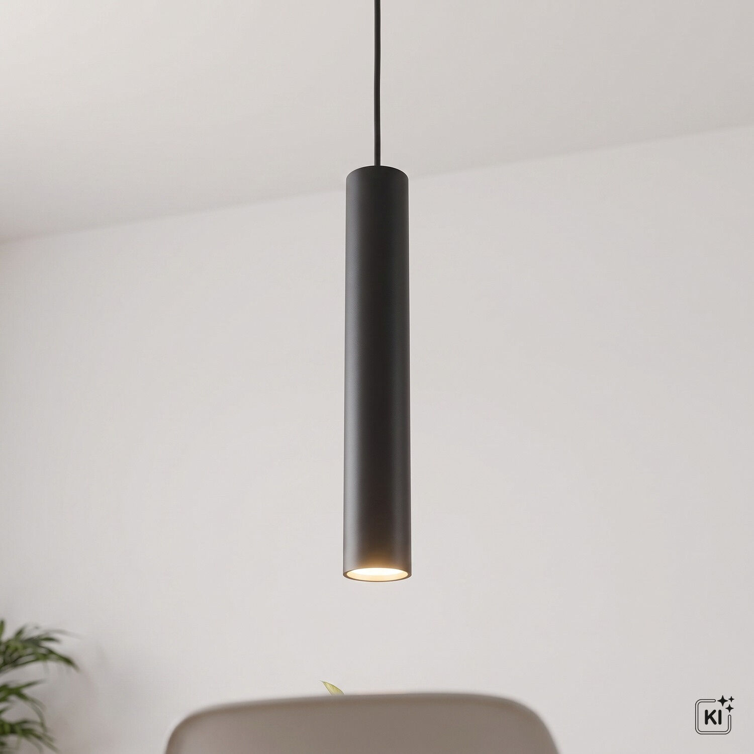 le93499-haengeleuchte-arbeitszimmer-wohnzimmer-esszimmer-kueche-innen-metall-modern-gu10-ip20-verstellbar-schwarz-03-2c74da50 pendant light, hängende lampe, schwarze leuchte, zylindrischer schirm, modernes licht
