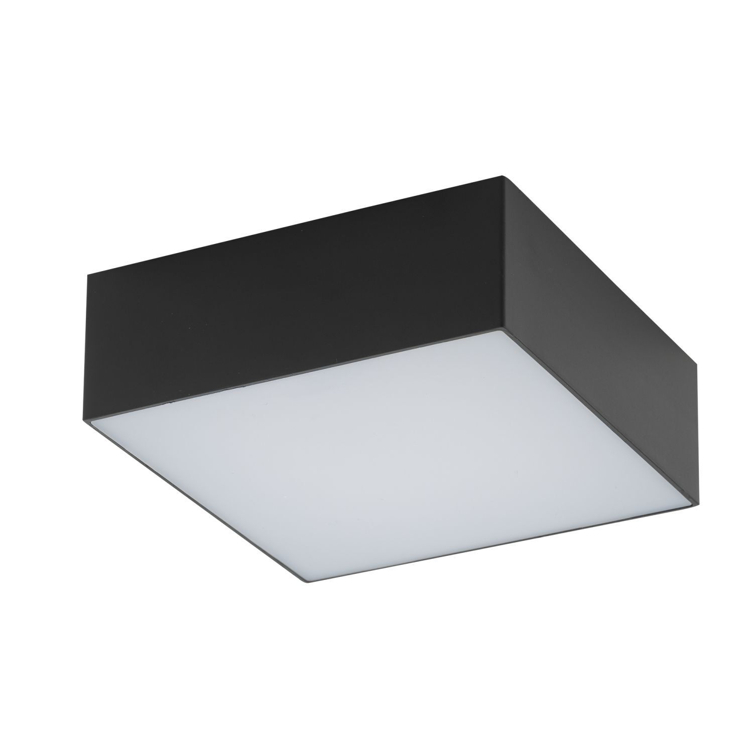 LED Plafonnier noir 3000 K L : 11 cm petit carré