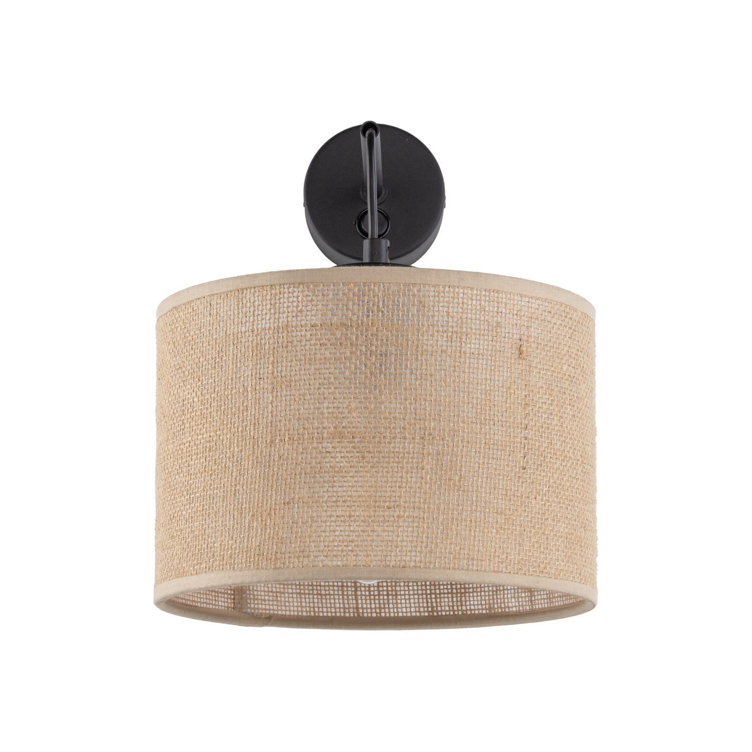 Applique avec interrupteur Jute E27 H : 30 cm Boho RIANNE Lampe