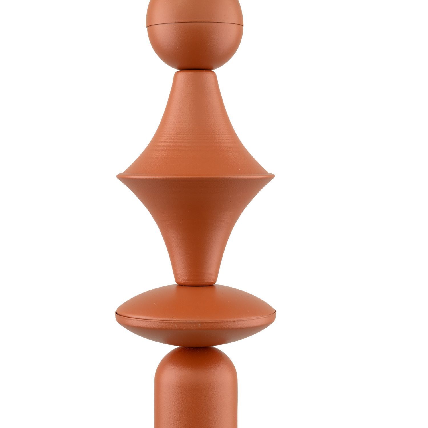 Hängelampe Ziegelrot Metall Ø10 cm E27 minimalistisch Krug, Töpferei