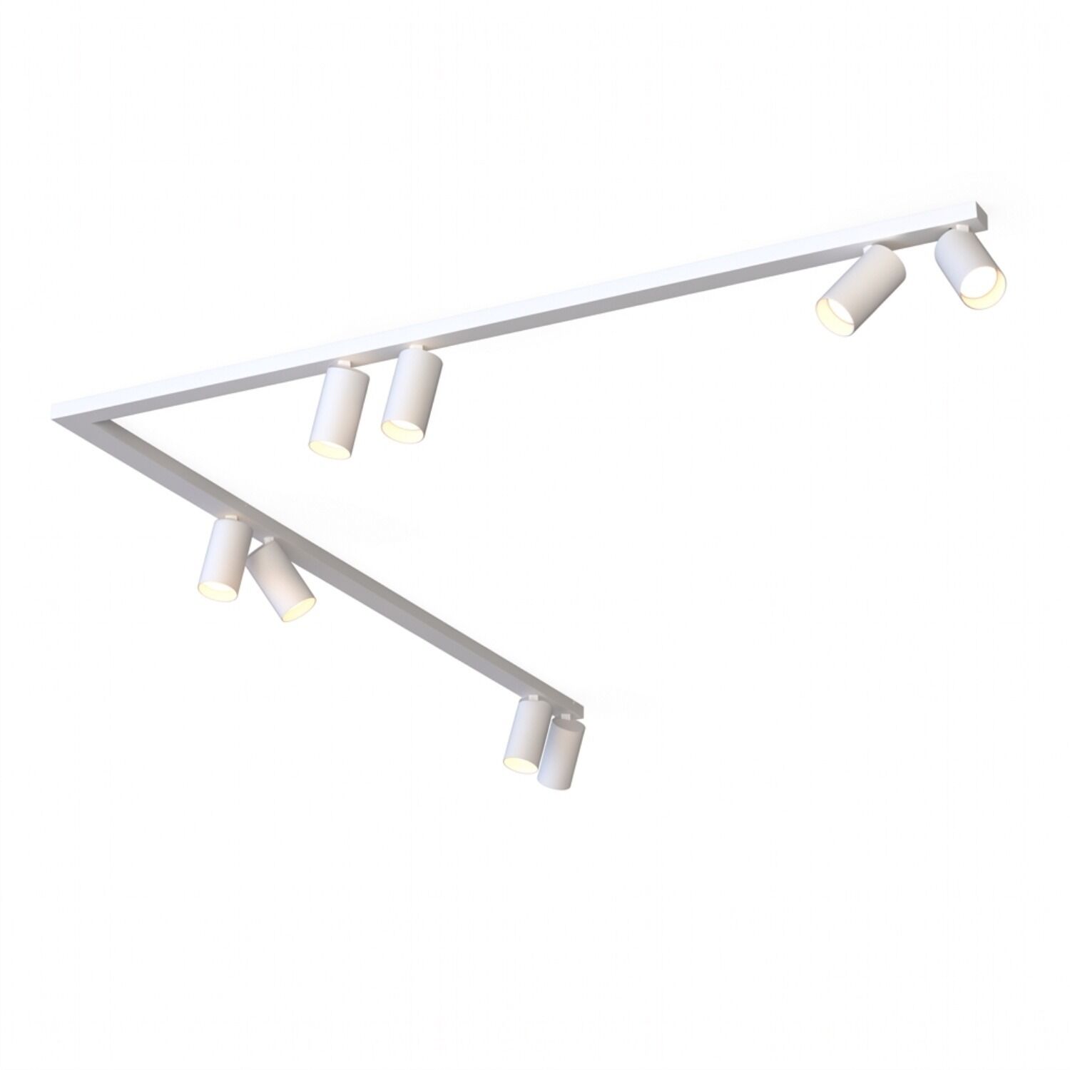 le67082-deckenstrahler-arbeitszimmer-flur-wohnzimmer-innen-kunststoff-metall-modern-8-flammig-gu10-ip20-weiss-03 Deckenleuchte, Leuchtenkette, Spotlight, weiß, Metall