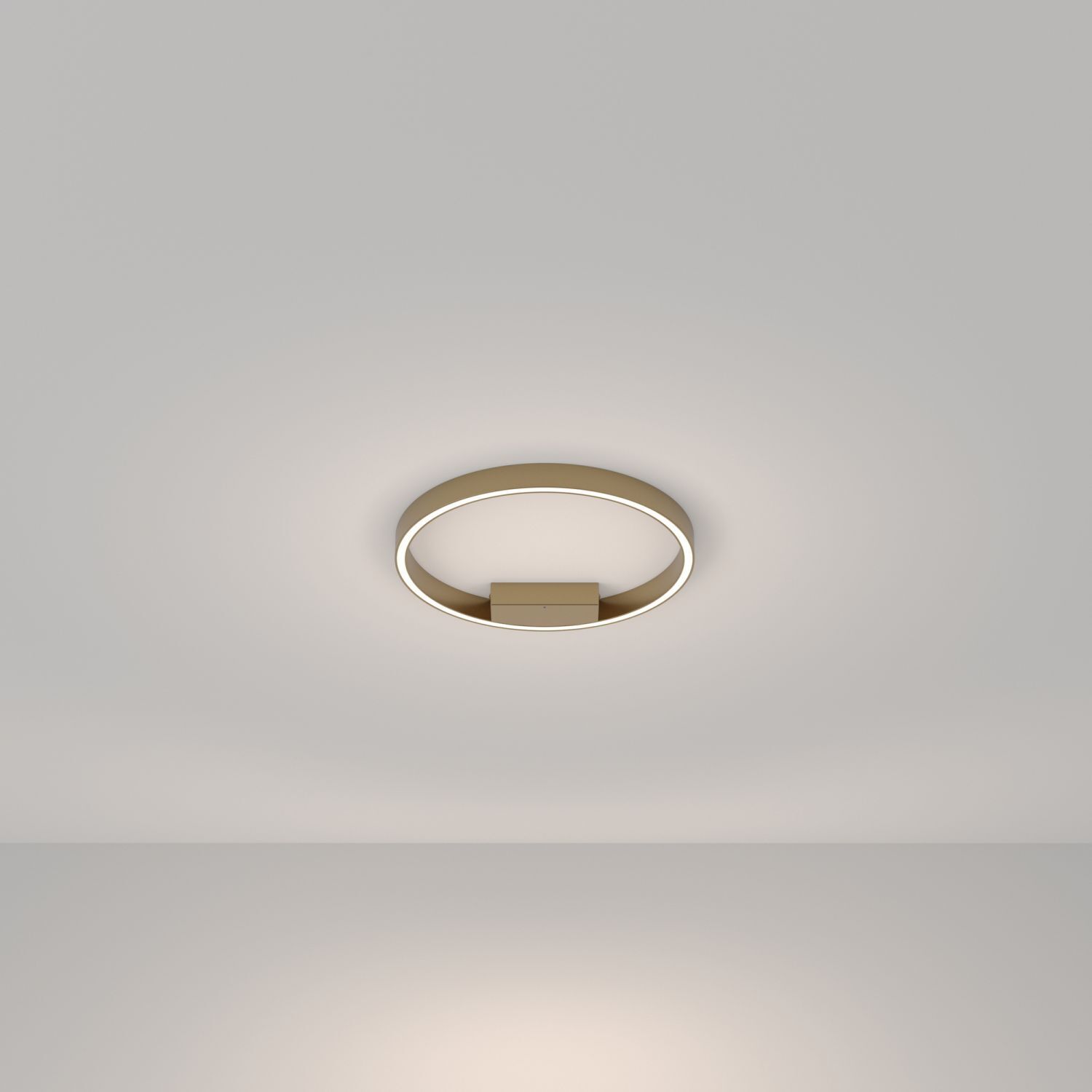 Plafonnier LED aluminium Ø 40 cm en laiton rond TESSA