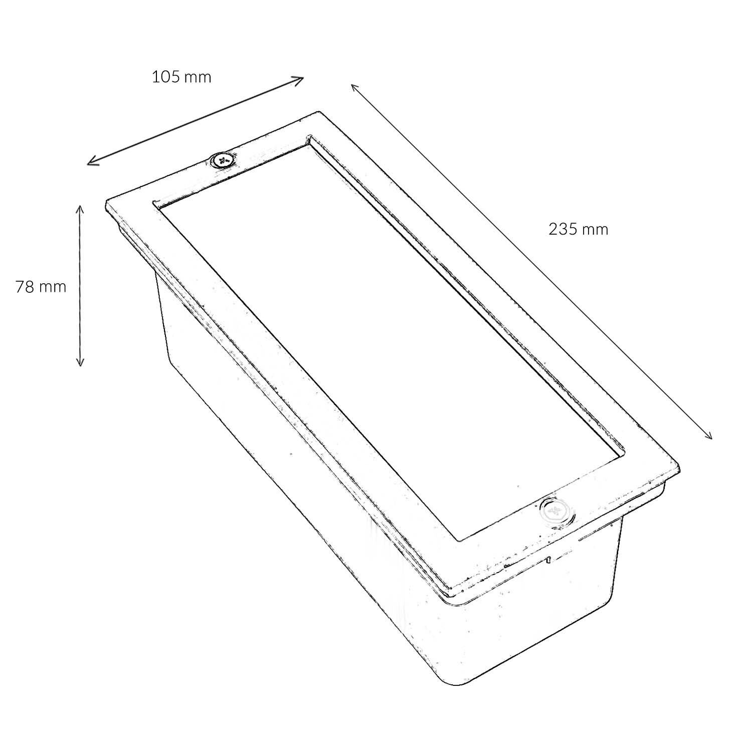 Einbauwandleuchte für den Außenbereich Baden, Badewanne, Person, Wanne