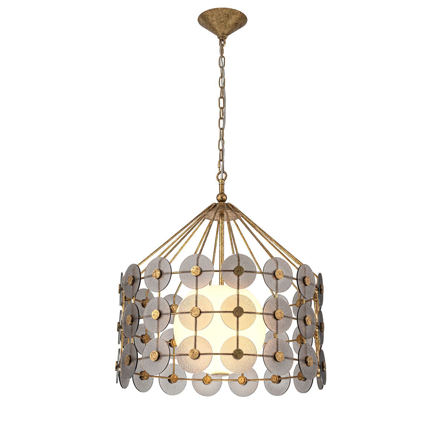 Lampe de plafonnier extérieur laiton véritable verre E27 IP44 2 flammes