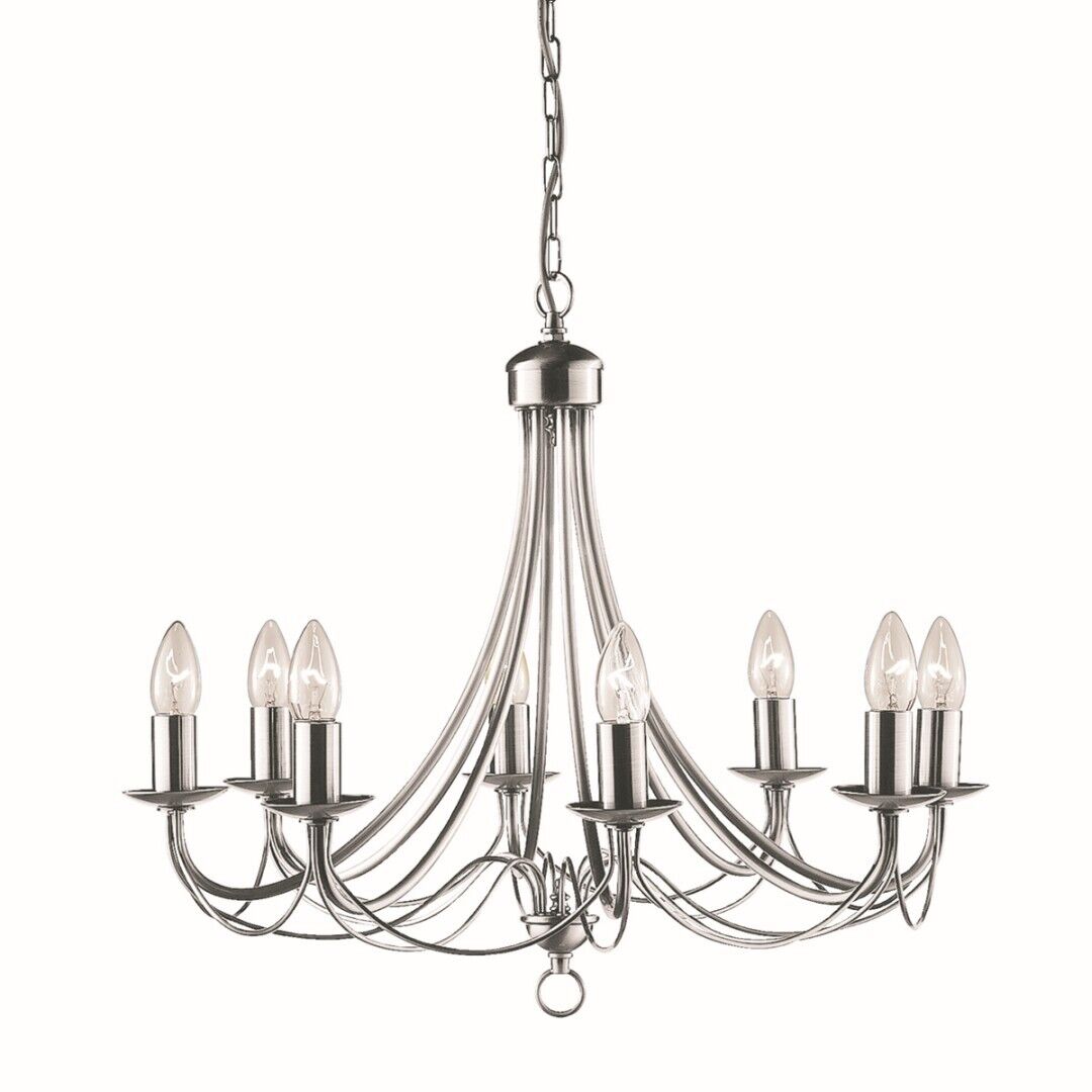 Lustre en argent 8-flmg.
