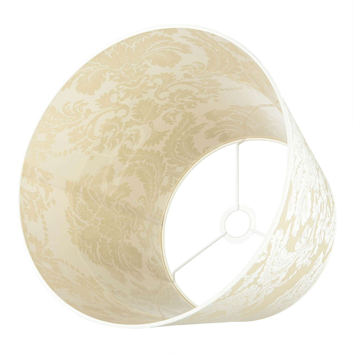 Abat-jour conique Lampe à suspendre Blanc E27 Tissu Lampe, Lampenschirm, Manschette