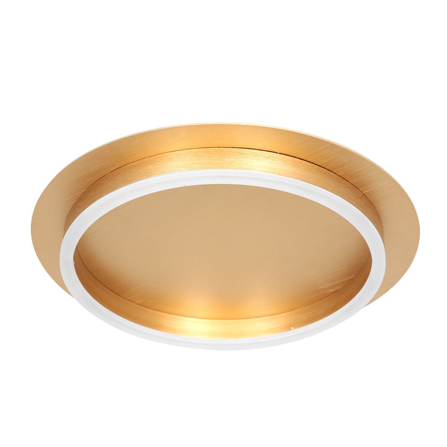 LED Deckenlampe Metall Kunststoff in Gold B:32 cm Ring Deckenleuchte, Klebeband, Leuchte