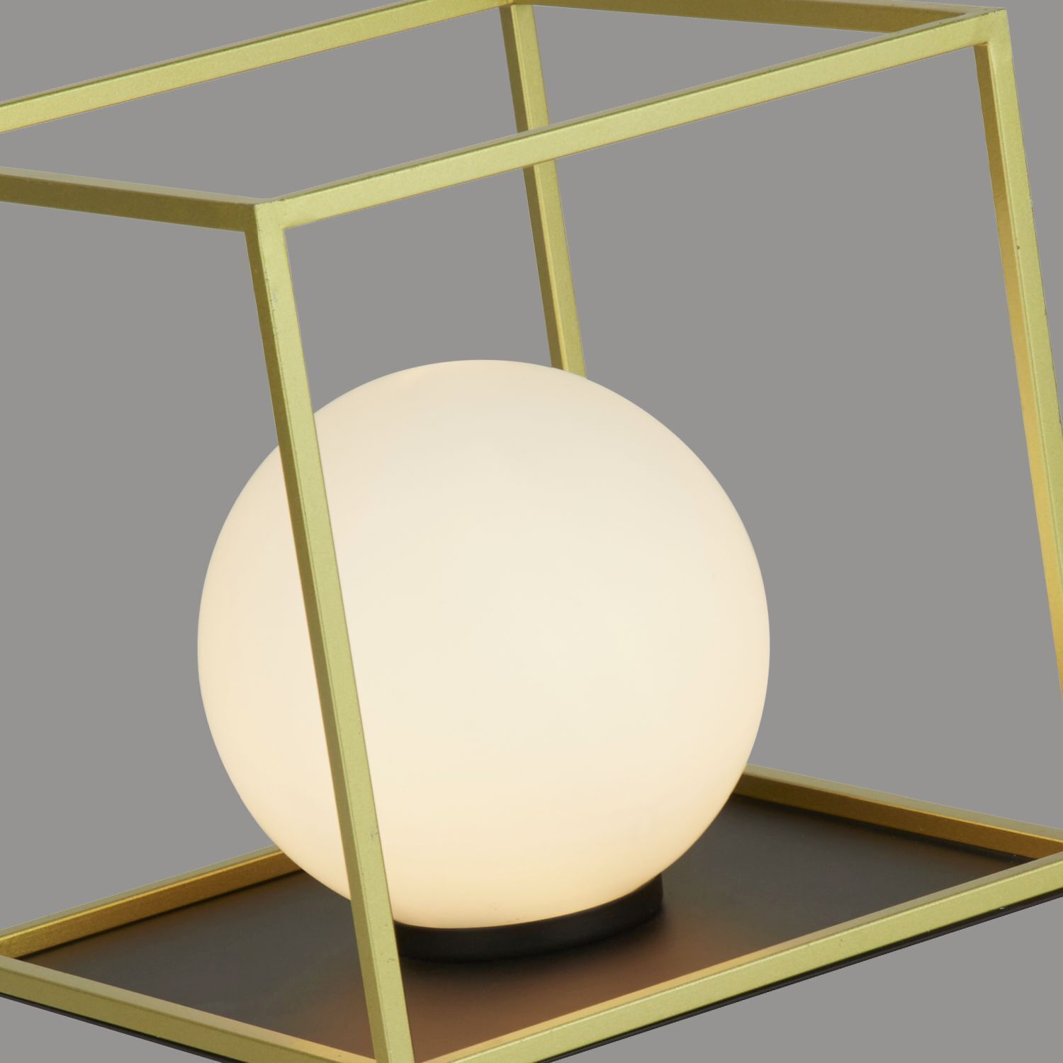 Lampe de table petite H : 20,5 cm en or blanc noir G9