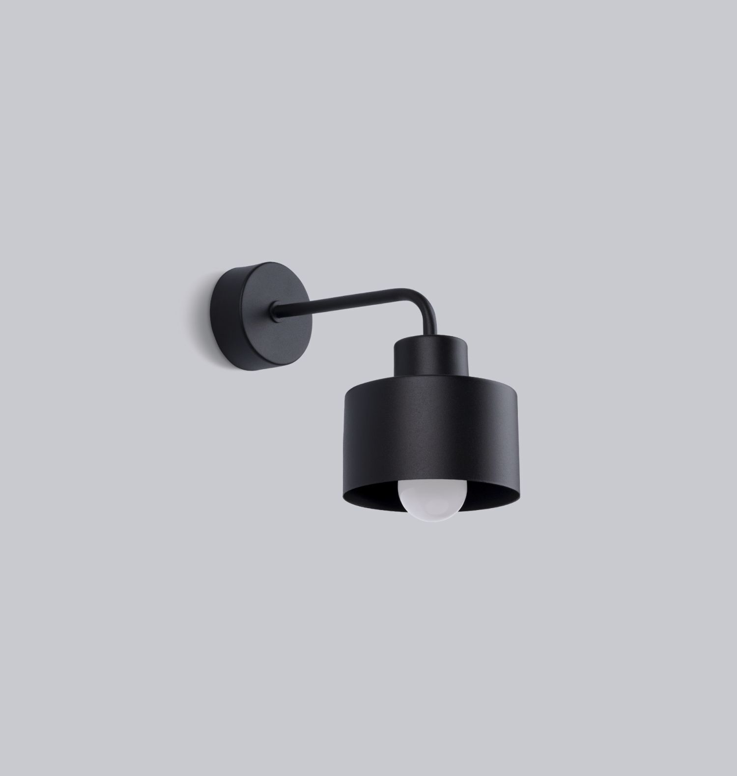 Applique rétro métal noir pour E27 intérieur TISA