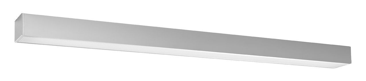 Plafonnier LED gris 90 cm H : 6 cm plat faible éblouissement