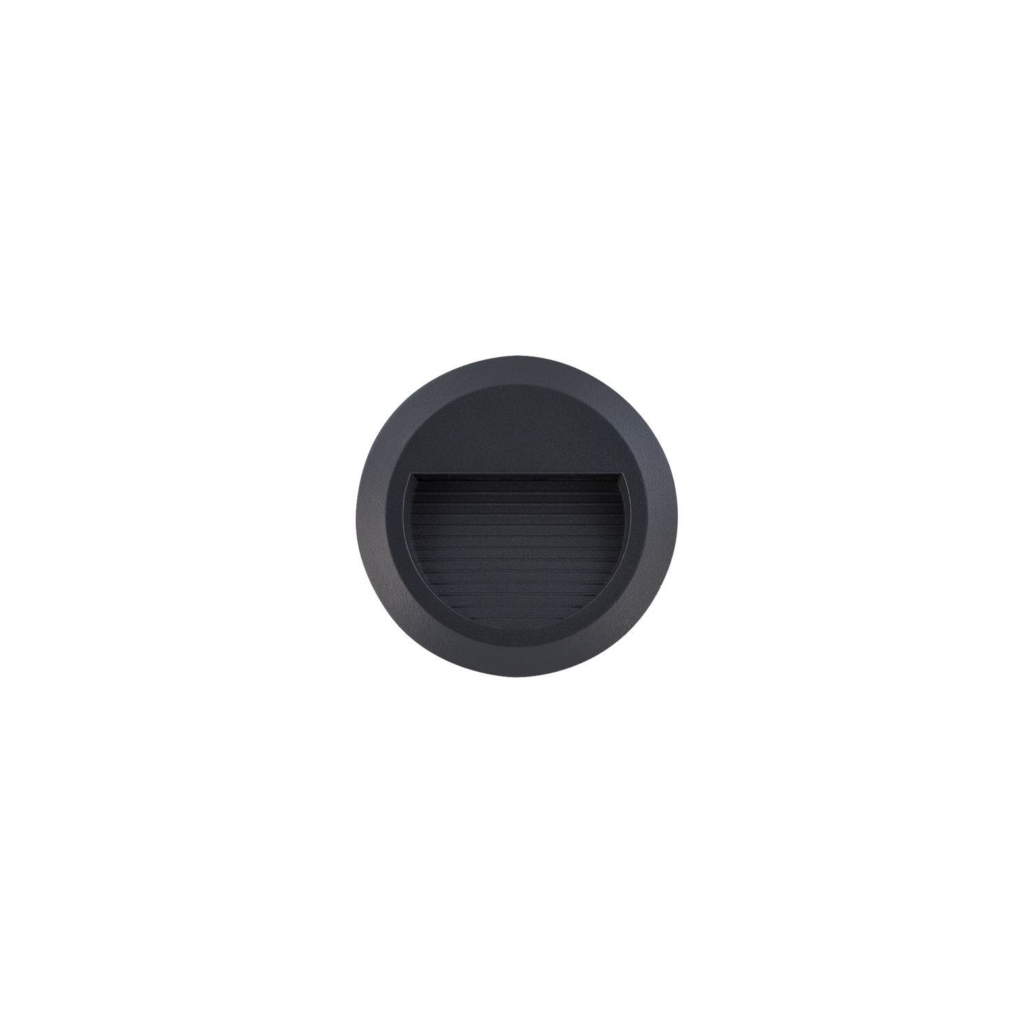 Spot encastré extérieur LED noir IP54 3000 K 100 lm Ø 11 cm