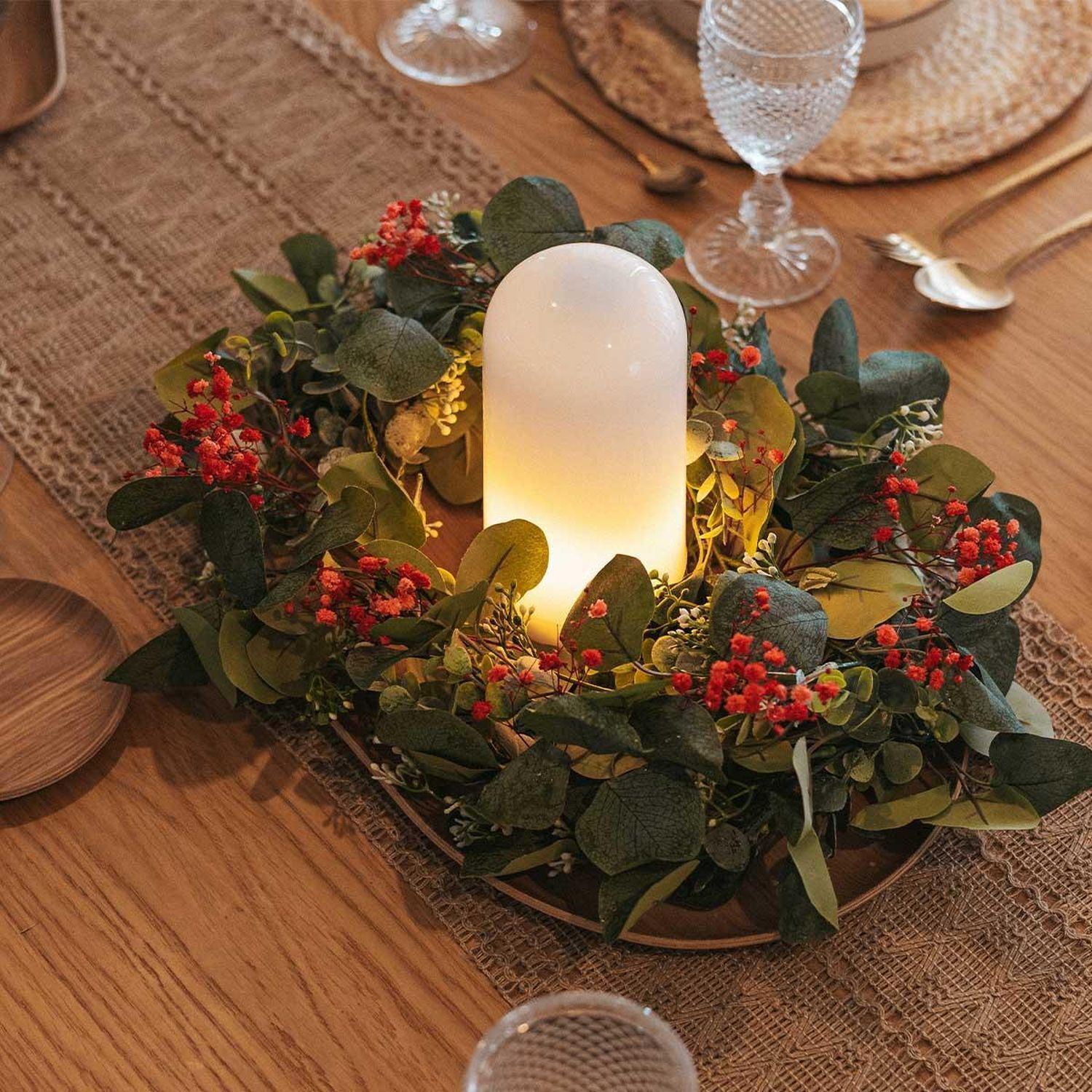 Lampe de table LED sans fil portable Batterie Dimmer IP54 2000K Outdoor Kerze