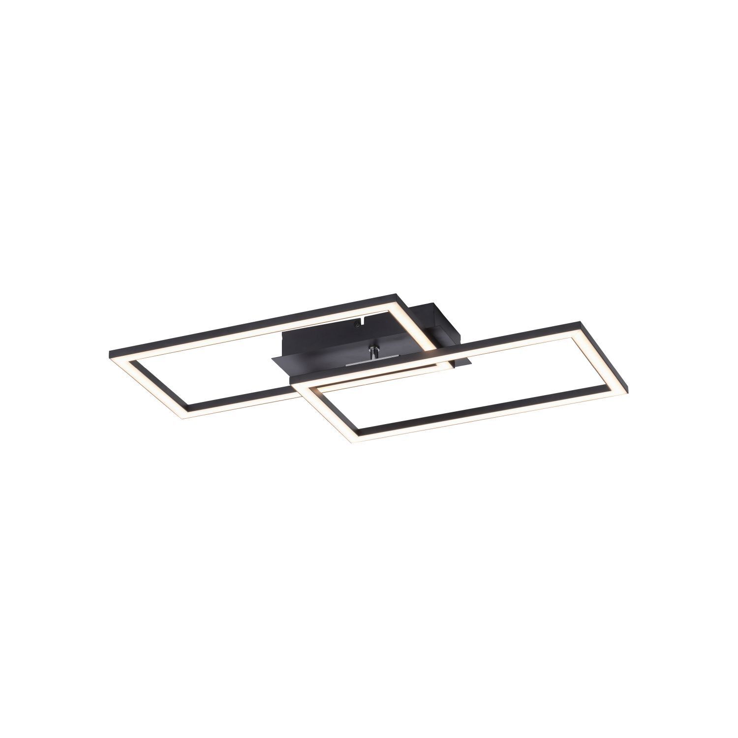 Plafonnier LED à intensité variable noir 4200 lm 3000 K 36 W