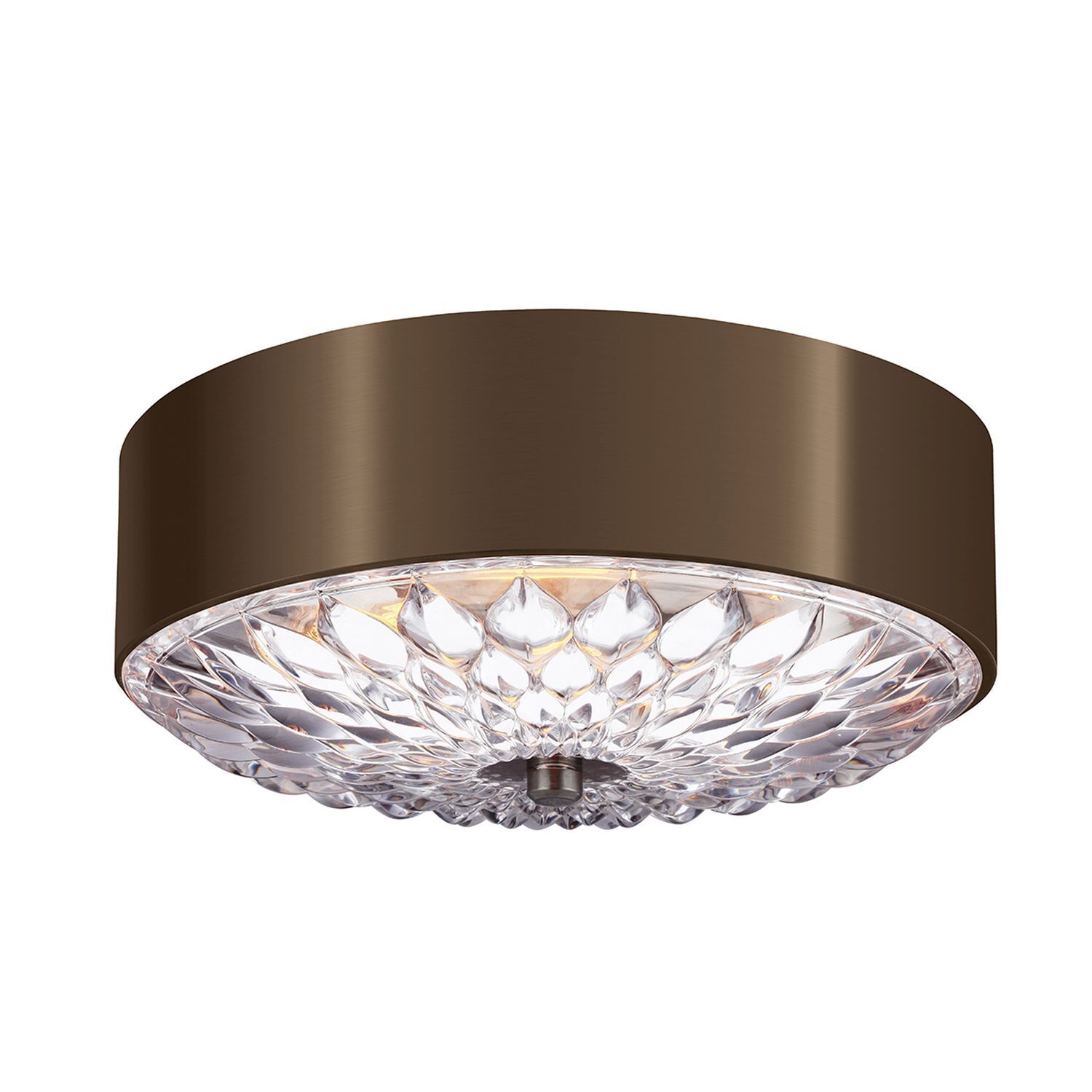 Lampe de plafond élégante cristal métal Ø35cm chambre à coucher