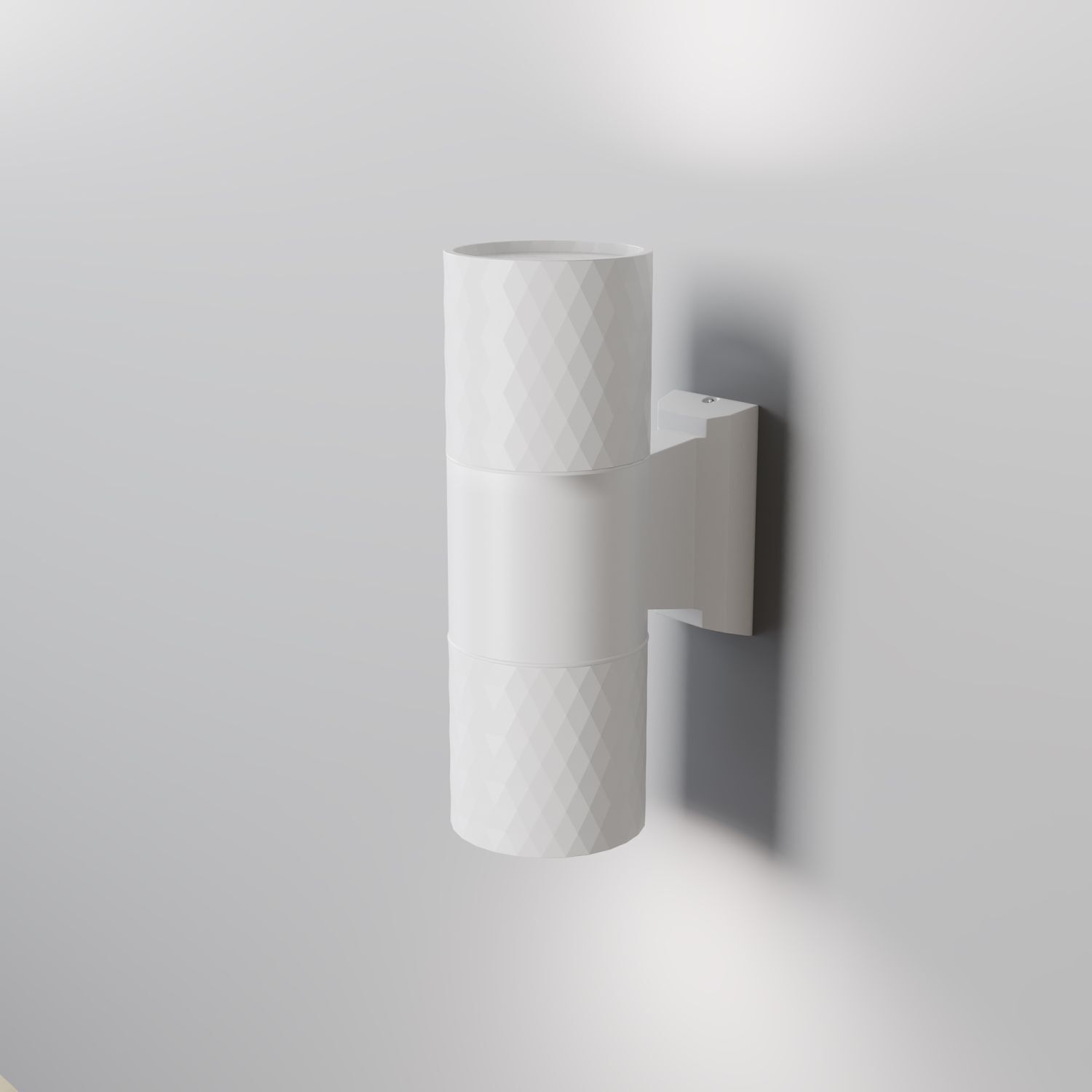 Applique extérieure aluminium verre Up Down hauteur 19 cm IP54 Papier