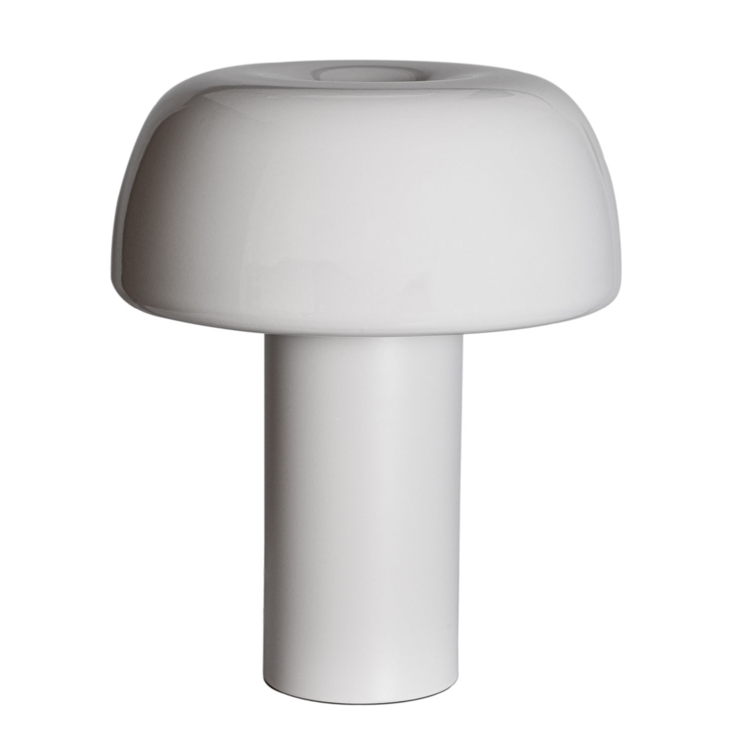 Lampe de table Blanc H : 41 cm inclinable Métal Interrupteur à câble E27