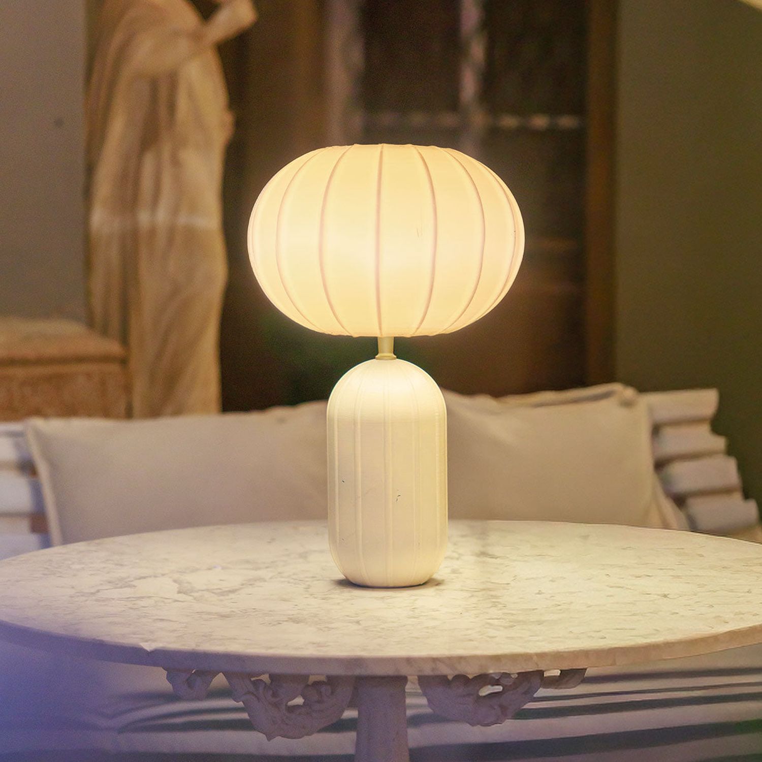 Tischlampe, Laterne, USB-Lampe, Lebensstil Licht, Runde Lampe