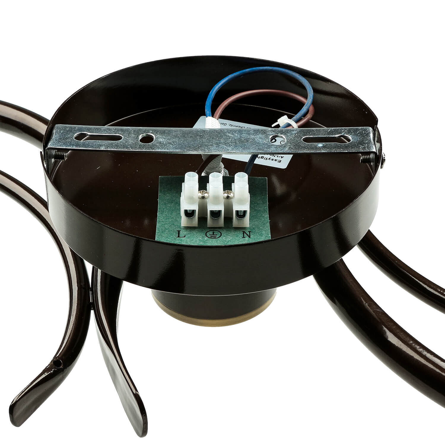 Plafonnier rustique noir blanc AURORA Plafonnier rustique noir blanc AURORA