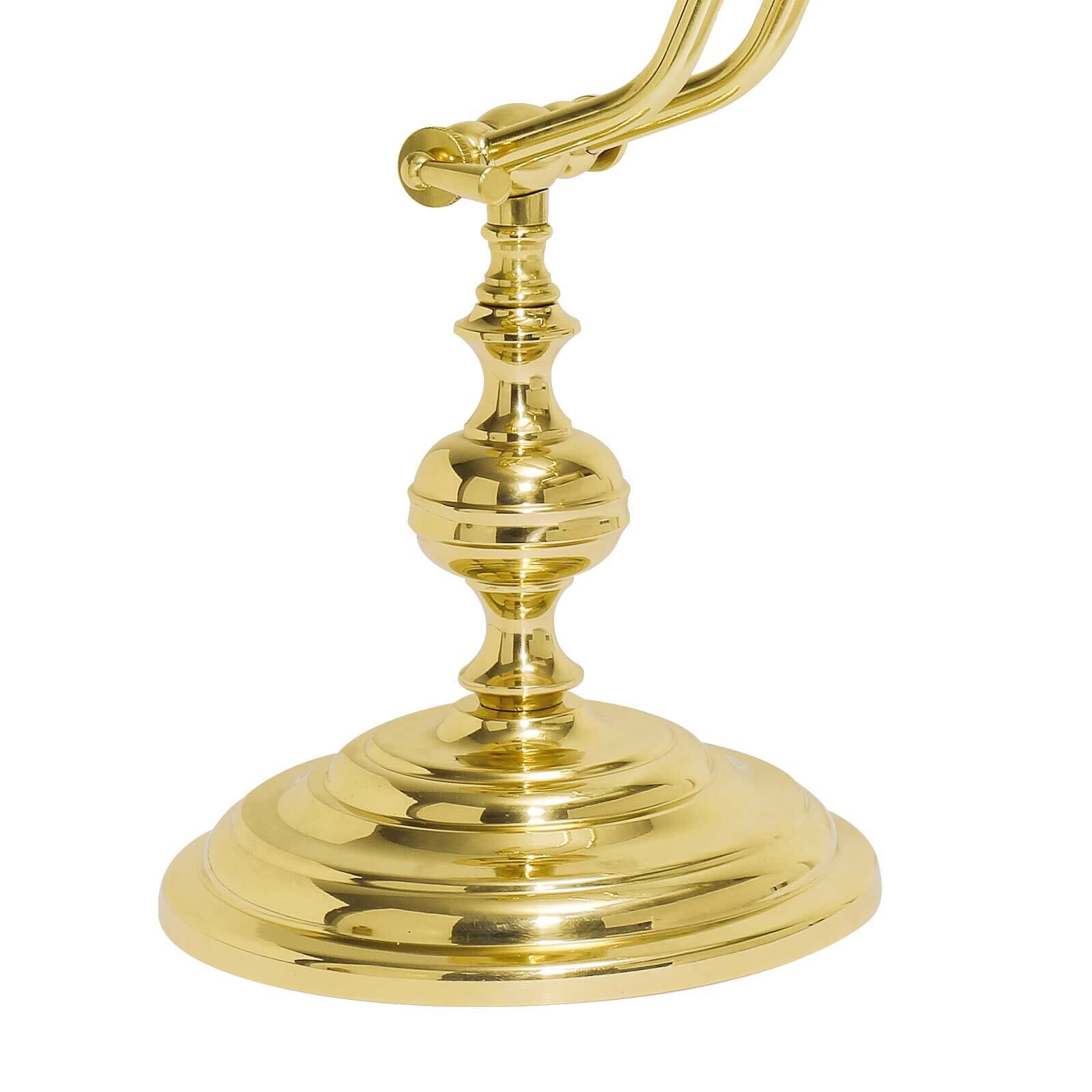 Lampe de bureau laiton poli 38 cm pivotant E14 Rauchrohr