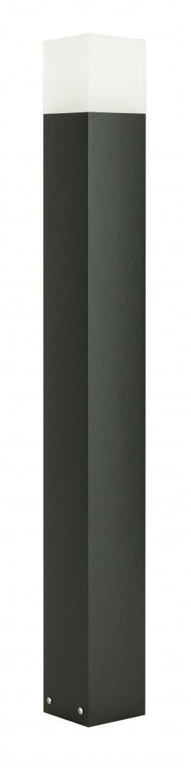 Luminaire d'allée noir 100 cm IP44 à faible éblouissement carré
