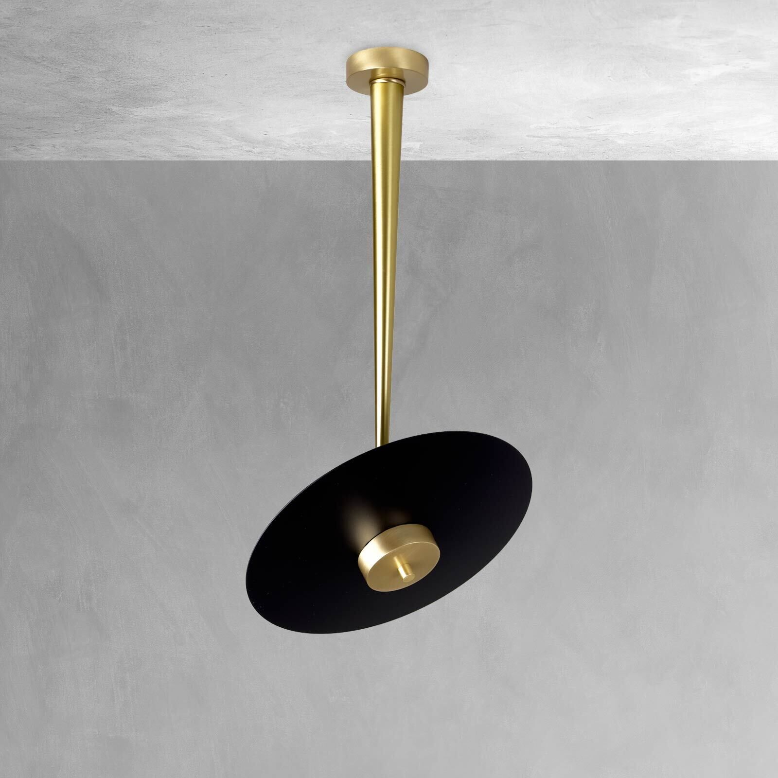 Plafonnier LED rond D : 30 cm en bronze clair noir
