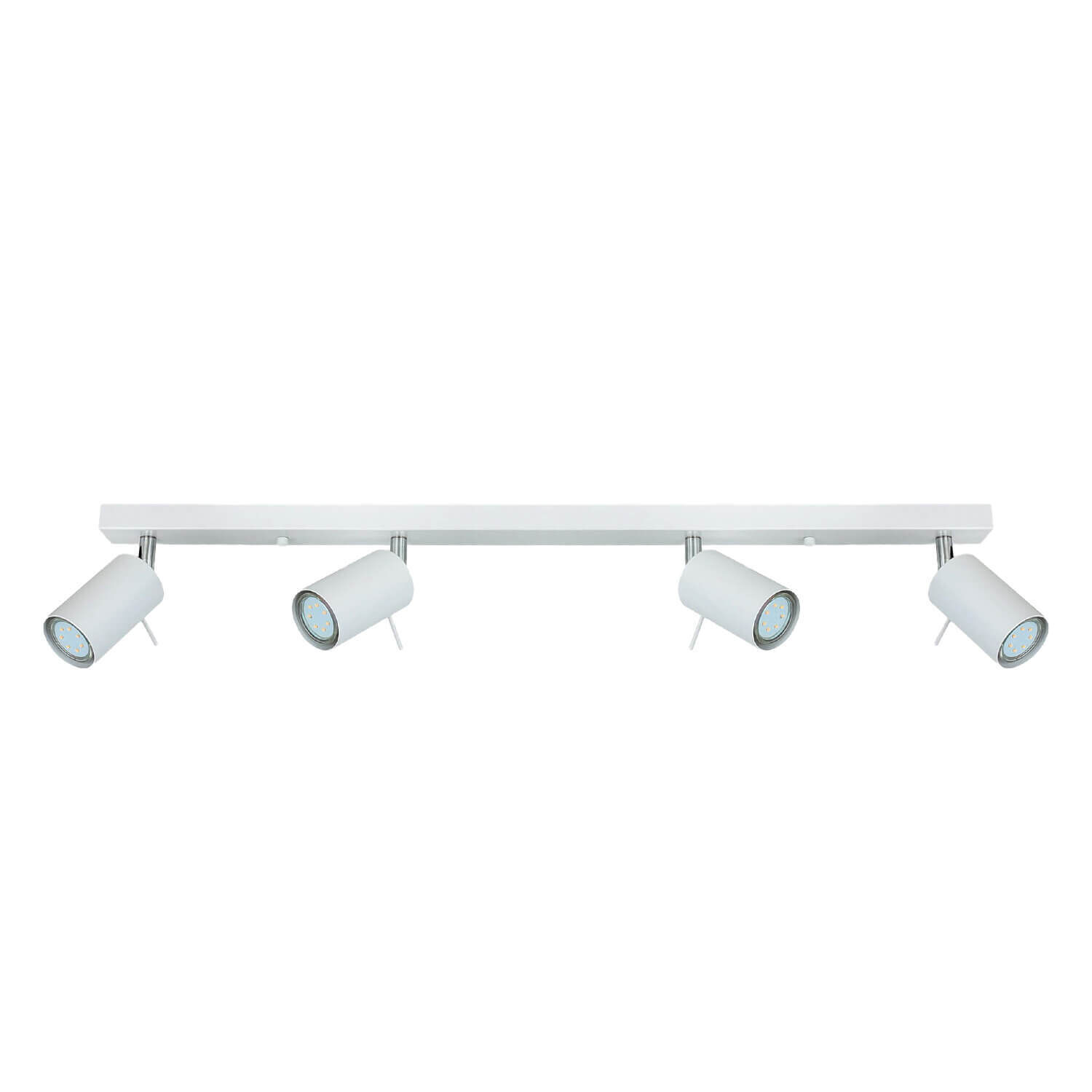 Deckenstrahler Metall 4-flammig 80 cm länglich GU10 Weiß Beleuchtung, Deckenleuchte