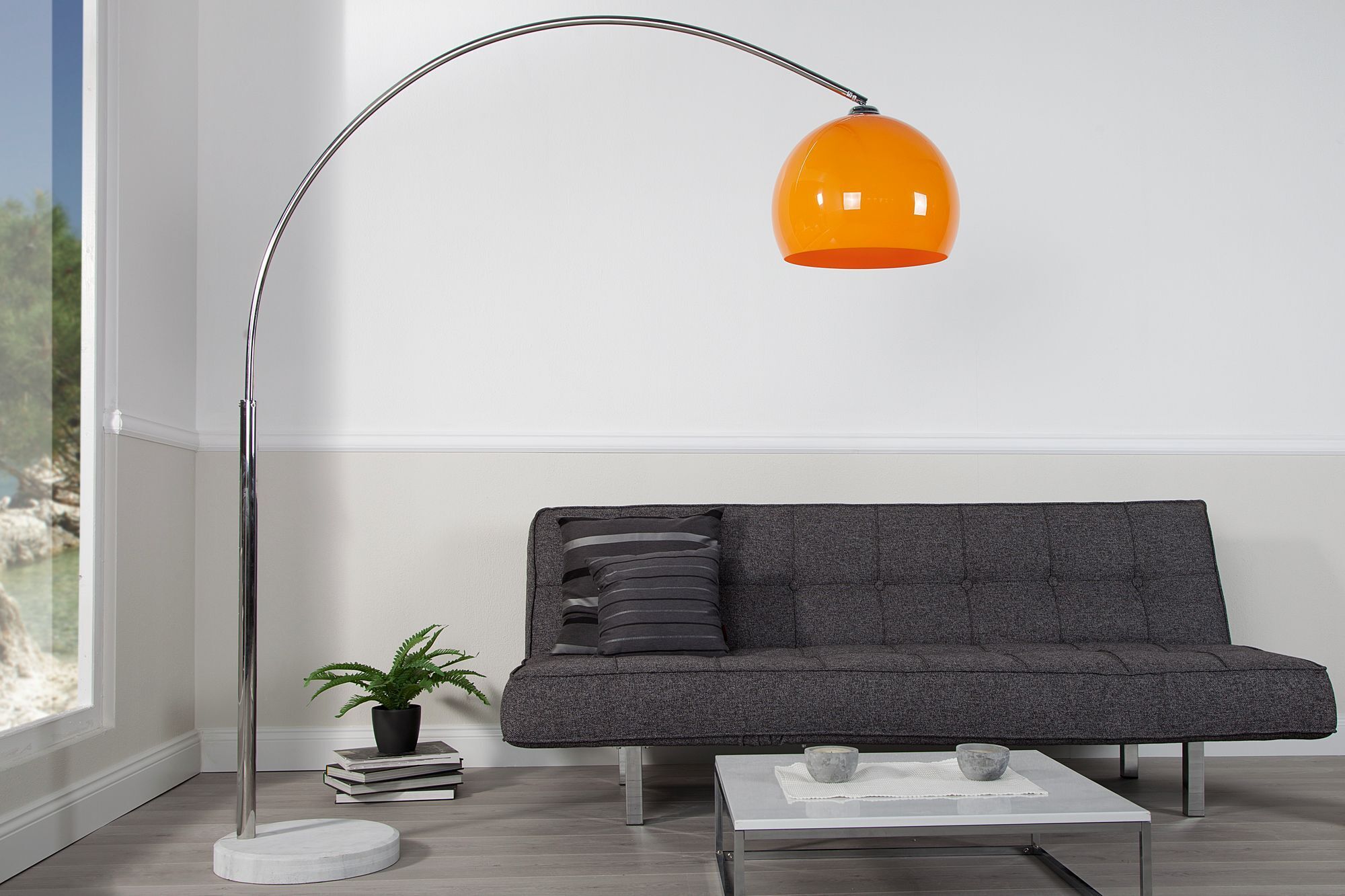 Lampe, Stehlampe, Couch, Mobiliar