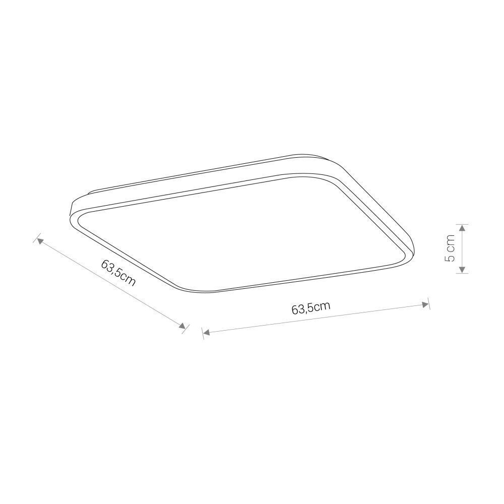 Weiße LED Deckenleuchte Metall IP44 4000K blendarm Diagramm, Handlung