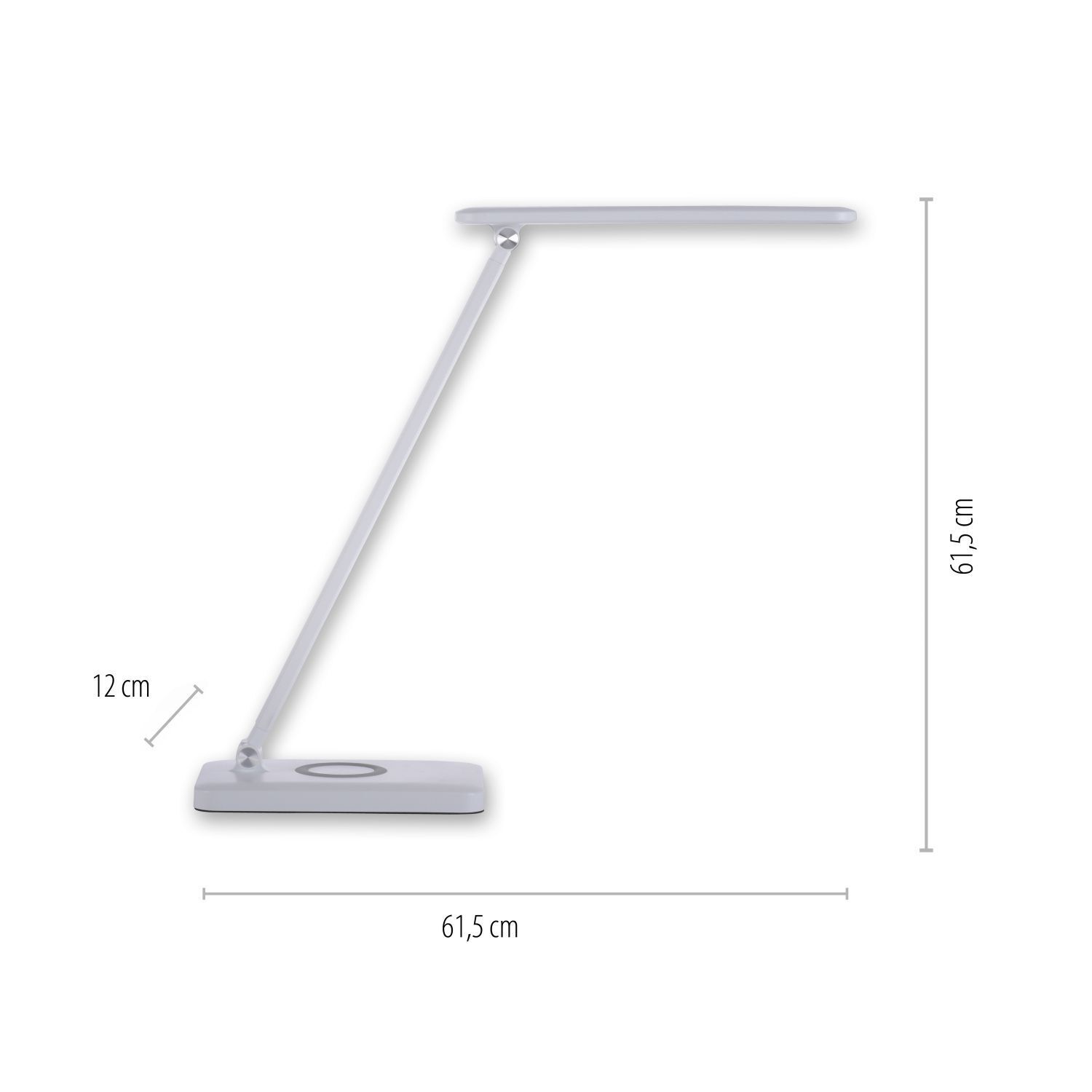 Lampe de bureau LED blanche Touch 61,5 cm 5 W flexible Lampe
