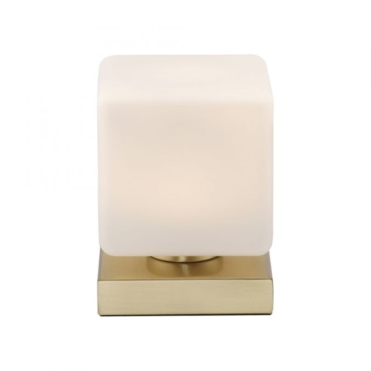 Lampe de table LED verre 16 cm 580 lm dimmable en laiton