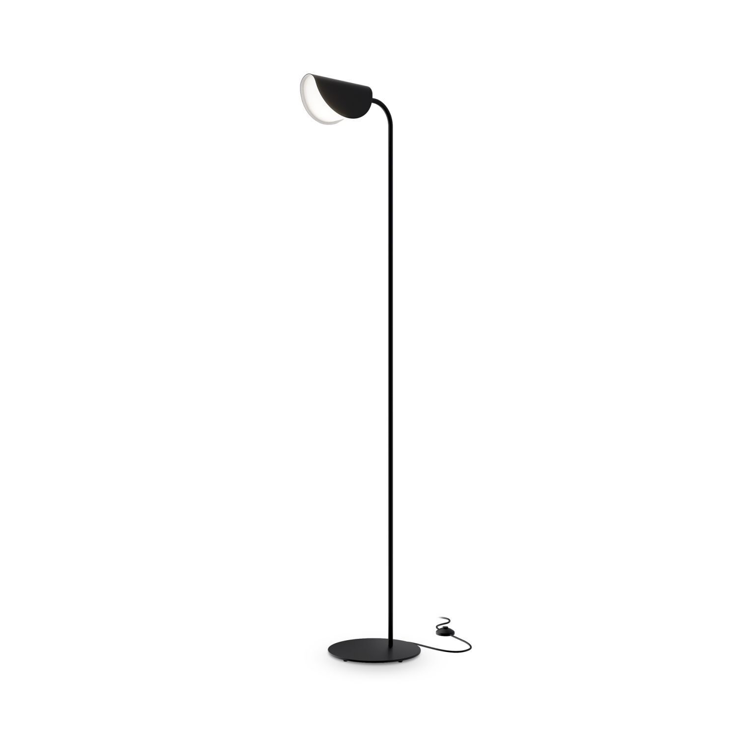 Lampadaire métal G9 140 cm noir Moderne NINA