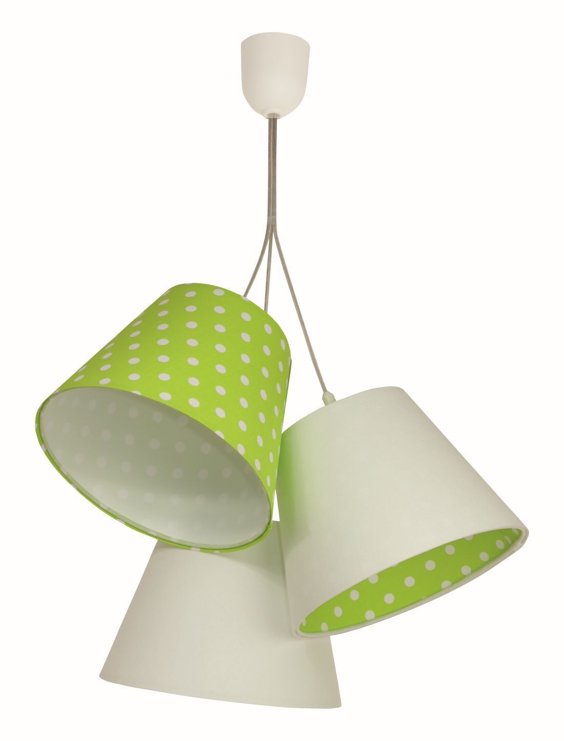 Suspension tissu 3-flmg enfants blanc vert SAMY