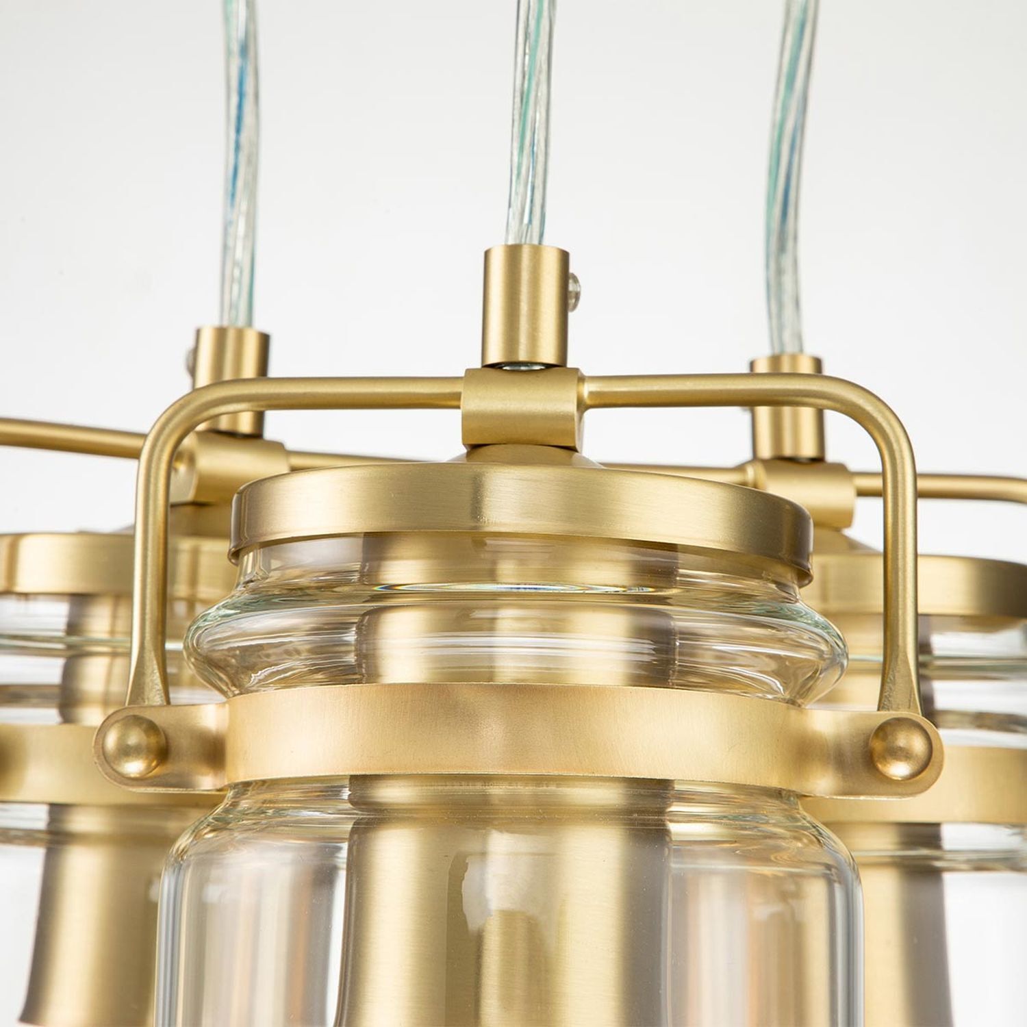 Suspension métal verre L : 21,6 cm H : max. 287 cm 3x E27