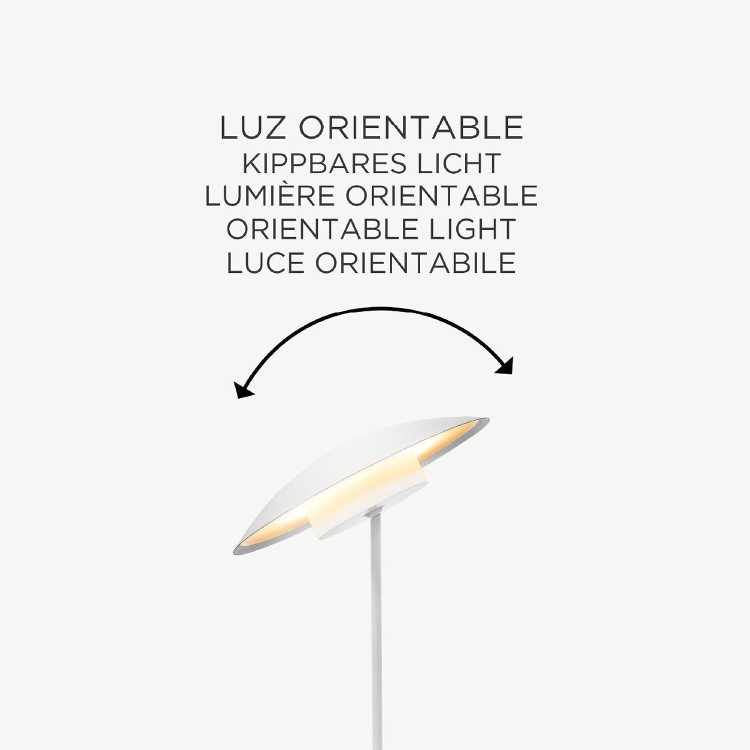 Lampe de table LED sans fil Akku Touch H : 40 cm IP44 Blanc