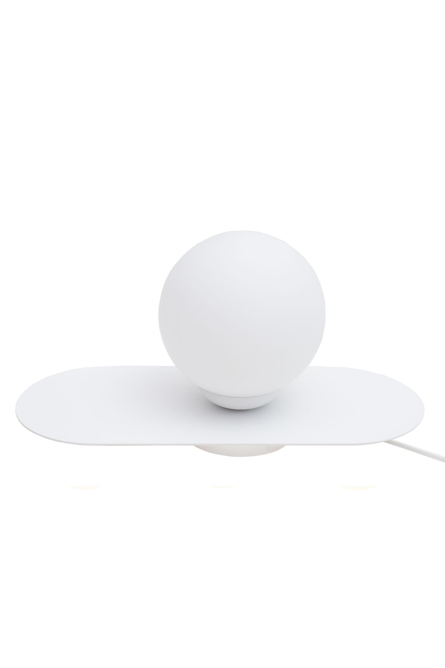 Blendarme lampe de chevet verre métal E27 22 cm en blanc